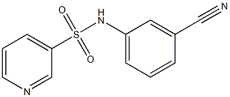 N-(3-cyanophenyl)pyridine-3-sulfonamide Structure