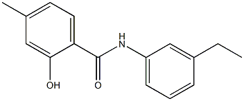 N-(3-ethylphenyl)-2-hydroxy-4-methylbenzamide 구조식 이미지