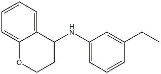 N-(3-ethylphenyl)-3,4-dihydro-2H-1-benzopyran-4-amine 구조식 이미지