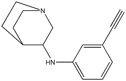 N-(3-ethynylphenyl)-1-azabicyclo[2.2.2]octan-3-amine 구조식 이미지