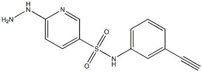 N-(3-ethynylphenyl)-6-hydrazinylpyridine-3-sulfonamide 구조식 이미지