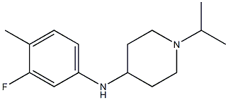 N-(3-fluoro-4-methylphenyl)-1-(propan-2-yl)piperidin-4-amine 구조식 이미지