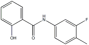 N-(3-fluoro-4-methylphenyl)-2-hydroxybenzamide 구조식 이미지