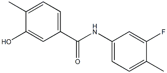 N-(3-fluoro-4-methylphenyl)-3-hydroxy-4-methylbenzamide 구조식 이미지