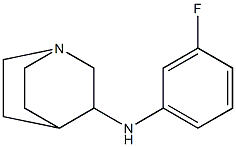 N-(3-fluorophenyl)-1-azabicyclo[2.2.2]octan-3-amine 구조식 이미지