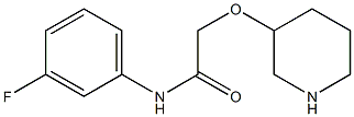 N-(3-fluorophenyl)-2-(piperidin-3-yloxy)acetamide 구조식 이미지