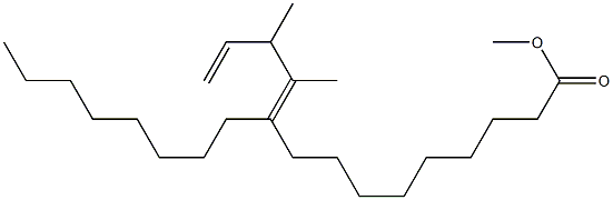 10-(1,2-Dimethyl-3-butenylidene)octadecanoic acid methyl ester Structure