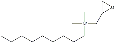 N,N-Dimethyl-N-nonyl-2-oxiranemethanaminium Structure