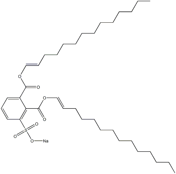 3-(Sodiosulfo)phthalic acid di(1-tetradecenyl) ester Structure