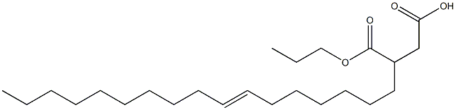 3-(7-Heptadecenyl)succinic acid 1-hydrogen 4-propyl ester Structure