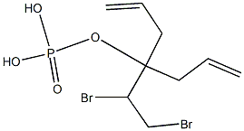 Phosphoric acid diallyl(2,3-dibromopropyl) ester Structure
