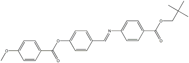 4-[4-(4-Methoxybenzoyloxy)benzylideneamino]benzoic acid (2,2-dimethylpropyl) ester 구조식 이미지