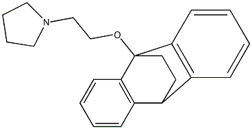 1-[2-[9,10-Ethanoanthracen-9(10H)-yloxy]ethyl]pyrrolidine Structure