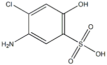 3-Amino-4-chloro-6-hydroxybenzenesulfonic acid 구조식 이미지