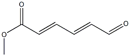 (2E,4E)-6-Oxo-2,4-hexadienoic acid methyl ester Structure