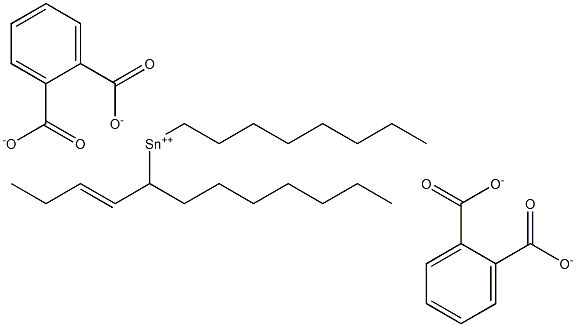 Bis[phthalic acid 1-(1-butenyl)]dioctyltin(IV) salt 구조식 이미지