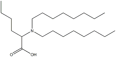 2-(Dioctylamino)hexanoic acid Structure