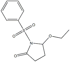 5-Ethoxy-1-[[phenyl]sulfonyl]pyrrolidin-2-one Structure