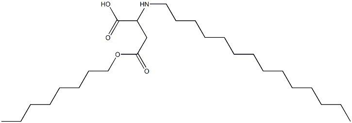 2-Tetradecylamino-3-(octyloxycarbonyl)propionic acid 구조식 이미지