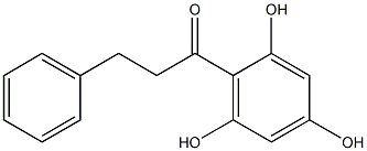 1-(2,4,6-Trihydroxyphenyl)-3-phenyl-1-propanone 구조식 이미지