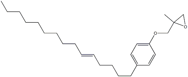 4-(5-Pentadecenyl)phenyl 2-methylglycidyl ether 구조식 이미지