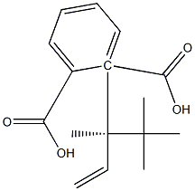 (-)-Phthalic acid hydrogen 1-[(R)-3,4,4-trimethyl-1-pentene-3-yl] ester Structure