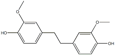 2-Methoxy-4-[2-(4-hydroxy-3-methoxyphenyl)ethyl]phenol 구조식 이미지