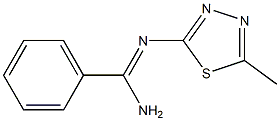 N2-(5-Methyl-1,3,4-thiadiazol-2-yl)benzamidine 구조식 이미지