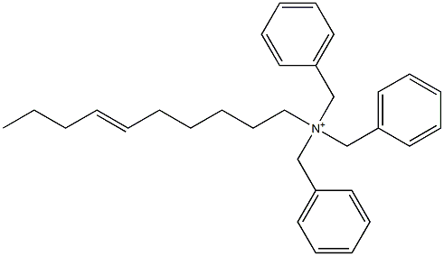 (6-Decenyl)tribenzylaminium Structure
