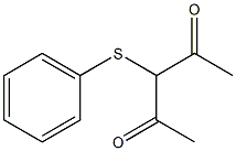 3-(Phenylthio)pentane-2,4-dione 구조식 이미지