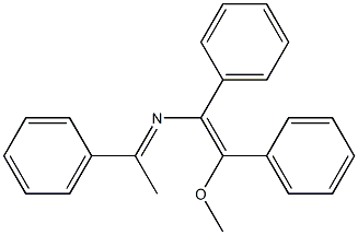 4-Methoxy-1,3,4-triphenyl-1-methyl-2-aza-1,3-butadiene Structure