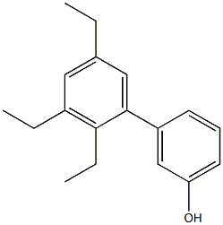 3-(2,3,5-Triethylphenyl)phenol 구조식 이미지
