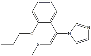 1-[(E)-2-Methylthio-1-[2-propoxyphenyl]ethenyl]-1H-imidazole Structure