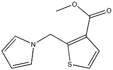 2-[(1H-Pyrrol-1-yl)methyl]thiophene-3-carboxylic acid methyl ester 구조식 이미지