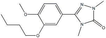 5-(3-Butoxy-4-methoxyphenyl)-2,4-dimethyl-2H-1,2,4-triazol-3(4H)-one Structure