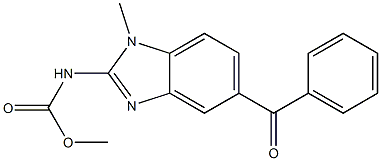 N-[5-Benzoyl-1-methyl-1H-benzimidazol-2-yl]carbamic acid methyl ester Structure