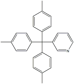 3-[Tri(p-tolyl)methyl]pyridine 구조식 이미지