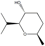 (2S,3R,6R)-6-Methyl-2-(1-methylethyl)tetrahydro-2H-pyran-3-ol Structure