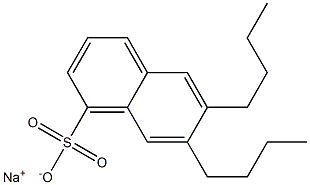 6,7-Dibutyl-1-naphthalenesulfonic acid sodium salt Structure