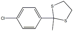 4'-Chloroacetophenone ethane-1,2-diyl dithioacetal Structure