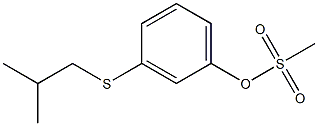 Methanesulfonic acid 3-(2-methylpropylthio)-phenyl ester 구조식 이미지