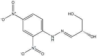 (R)-2,3-Dihydroxypropionaldehyde 2,4-dinitrophenyl hydrazone 구조식 이미지