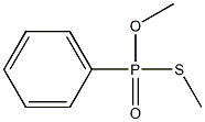 Phenylphosphonothioic acid O,S-dimethyl ester 구조식 이미지