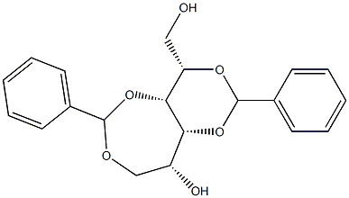 2-O,4-O:3-O,6-O-Dibenzylidene-D-glucitol 구조식 이미지