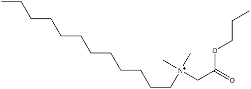 N,N-Dimethyl-N-(propoxycarbonylmethyl)-1-dodecanaminium Structure