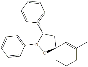 (3S,5S)-2,3-Diphenyl-7-methyl-1-oxa-2-azaspiro[4.5]dec-6-ene Structure