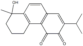 5,6,7,8-Tetrahydro-8-hydroxy-2-isopropyl-8-methylphenanthrene-3,4-dione 구조식 이미지