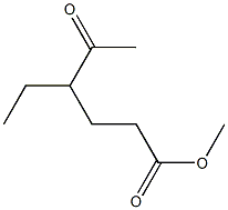 4-Acetylhexanoic acid methyl ester Structure