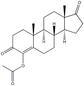 4-Acetoxyandrostenedione 구조식 이미지