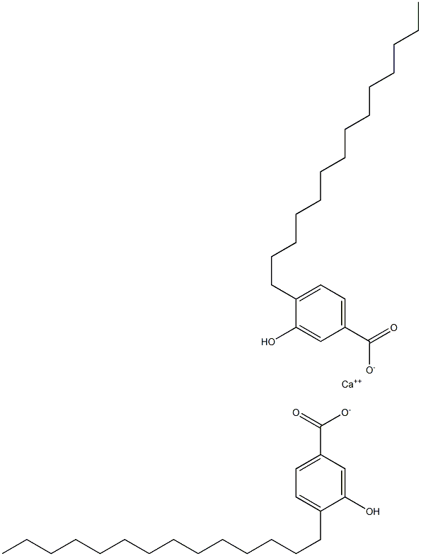 Bis(4-tetradecyl-3-hydroxybenzoic acid)calcium salt Structure
